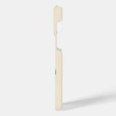 ヴィンテージエレガントピンクローズフローラモノグラム iPhoneケース (左側面)