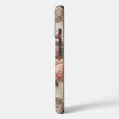 ヴィンテージエレガントピンクローズフローラ（レース付） Case-Mate iPhoneケース (裏面 / 左)