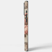 ヴィンテージエレガントピンクローズフローラ（レース付） Case-Mate iPhoneケース (裏面 / 左)