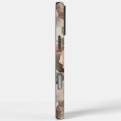 ヴィンテージエレガントピンクローズフローラ（レース付） Case-Mate iPhoneケース (裏面 / 右)