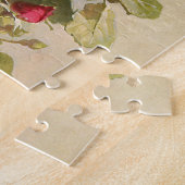 ヴィンテージエレガントピンクローズ ジグソーパズル (側面)