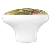 ヴィンテージエレガントピンクローズ セラミックノブ (側面)