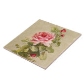 ヴィンテージエレガントピンクローズ タイル (側面)