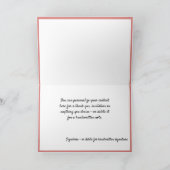 ヴィンテージエレガントピンクローゼス金ゴールドグリッター カード (内部)