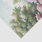 ヴィンテージエレガントピンク牡丹ガーデンライス紙 薄葉紙 (詳細)