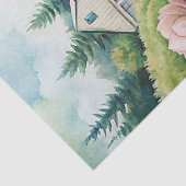 ヴィンテージエレガントピンク牡丹ガーデンライス紙 薄葉紙 (詳細)