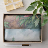 ヴィンテージエレガントピンク牡丹ガーデンライス紙 薄葉紙 (ギフト)