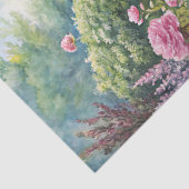 ヴィンテージエレガントピンク牡丹ガーデンライス紙 薄葉紙 (詳細)