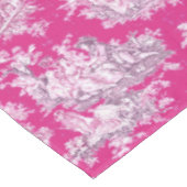 ヴィンテージエレガントピンク色マゼンタレイクトイレデジュイ テーブルクロス (アングル)