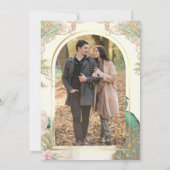 ヴィンテージエレガントピーコックインディアンパレス結婚ズ 招待状 (裏面)