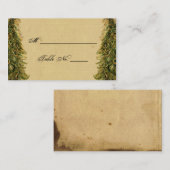 ヴィンテージエレガントピーコックポ結婚ス座席表 プレイスカード (正面/裏面)