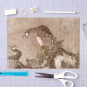 ヴィンテージエレガントピーコック 薄葉紙 (クラフト)