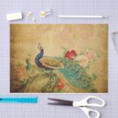 ヴィンテージエレガントピーコック 薄葉紙 (クラフト)
