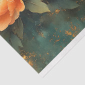 ヴィンテージエレガントピーチ牡丹フローラアートデカップージ 薄葉紙 (詳細)