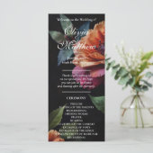 ヴィンテージエレガントピーチ赤フローラムーディボホ (スタンド正面)