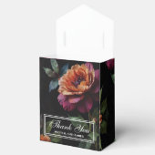 ヴィンテージエレガントピーチ赤フローラムーディボホ フェイバーボックス (オープン)