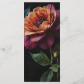 ヴィンテージエレガントピーチ赤フローラムーディボホ メニュー (裏面)