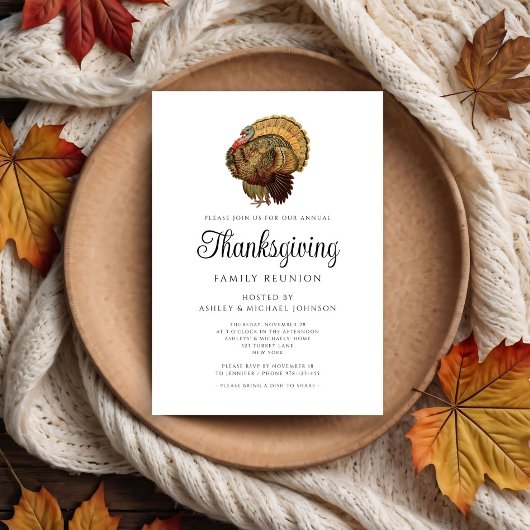 ヴィンテージエレガントファミリー懇親会感謝祭 招待状