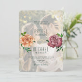 ヴィンテージエレガントフォト結婚式招待状 (スタンド正面)