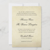 ヴィンテージエレガントフォーマル結婚s 招待状 (正面)