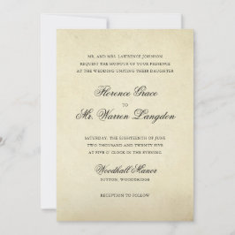ヴィンテージエレガントフォーマル結婚s 招待状