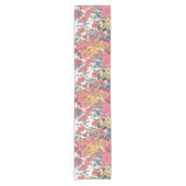 ヴィンテージエレガントフラワーテーブルランナー ショートテーブルランナー (正面)