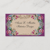 ヴィンテージエレガントフランスのカントリー名刺 名刺 (正面)