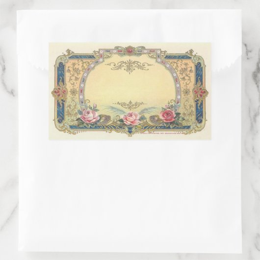 ヴィンテージエレガントフランスの国のシール 長方形シール (バッグ)