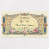 ヴィンテージエレガントフランスの国住所 シール (デザイン1)