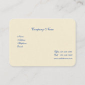 ヴィンテージエレガントフランスの国名刺 名刺 (裏面)