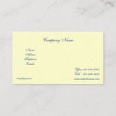 ヴィンテージエレガントフランスの国 名刺 (裏面)