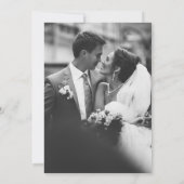 ヴィンテージエレガントフレーム結婚アートの写真 招待状 (裏面)