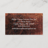 ヴィンテージエレガントフレームSteampunk名刺 名刺 (裏面)