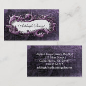 ヴィンテージエレガントフレームSteampunk名刺 名刺 (正面/裏面)