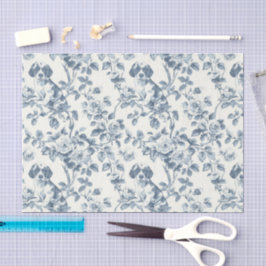 ヴィンテージエレガントフローラとドッグトイレデカップアート 薄葉紙