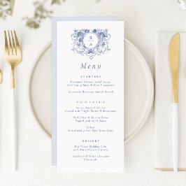 ヴィンテージエレガントフローラのリーフ結婚クレスト メニュー