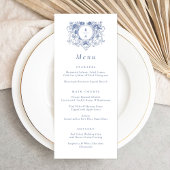 ヴィンテージエレガントフローラのリーフ結婚クレスト メニュー