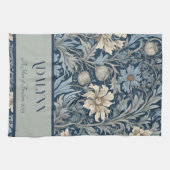 ヴィンテージエレガントフローラの母への退職金 キッチンタオル (横)