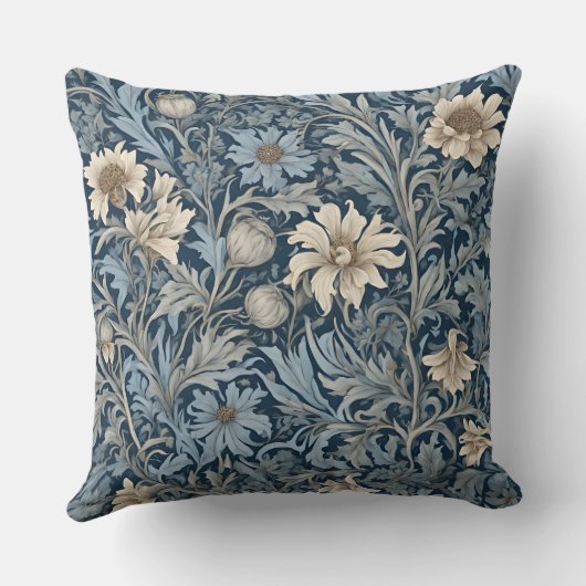 ヴィンテージエレガントフローラの母への退職金 クッション (裏面)