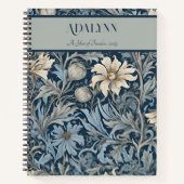 ヴィンテージエレガントフローラの母への退職金 ノートブック (正面)