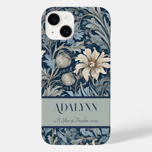 ヴィンテージエレガントフローラの母への退職金 Case-Mate iPhoneケース (裏面)