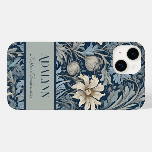 ヴィンテージエレガントフローラの母への退職金 Case-Mate iPhoneケース (裏面 (横))