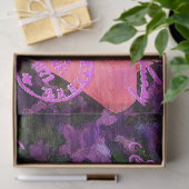 ヴィンテージエレガントフローラはがきティッシュペーパー 薄葉紙 (ギフト)