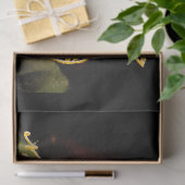 ヴィンテージエレガントフローラはがきティッシュペーパー 薄葉紙 (ギフト)