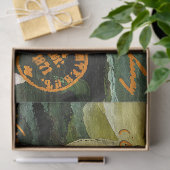 ヴィンテージエレガントフローラはがきティッシュペーパー 薄葉紙 (ギフト)