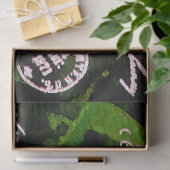 ヴィンテージエレガントフローラはがきティッシュペーパー 薄葉紙 (ギフト)