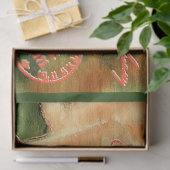 ヴィンテージエレガントフローラはがきティッシュペーパー 薄葉紙 (ギフト)