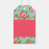 ヴィンテージエレガントフローラギフトラベル ギフトタグ (裏面)