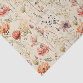 ヴィンテージエレガントフローラコラージュ 薄葉紙 (詳細)