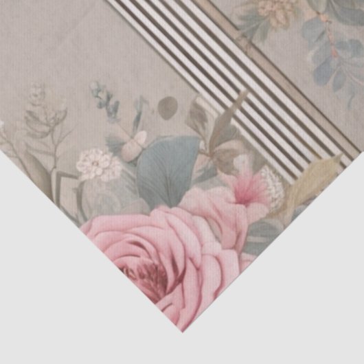 ヴィンテージエレガントフローラシャビーシック 薄葉紙 (詳細)